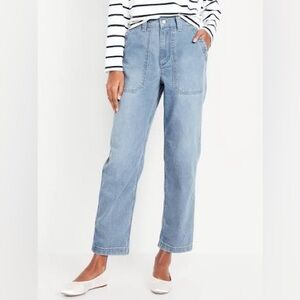 Old Navy Women's Denim OGC chino Straight Leg Jeans | Size S
